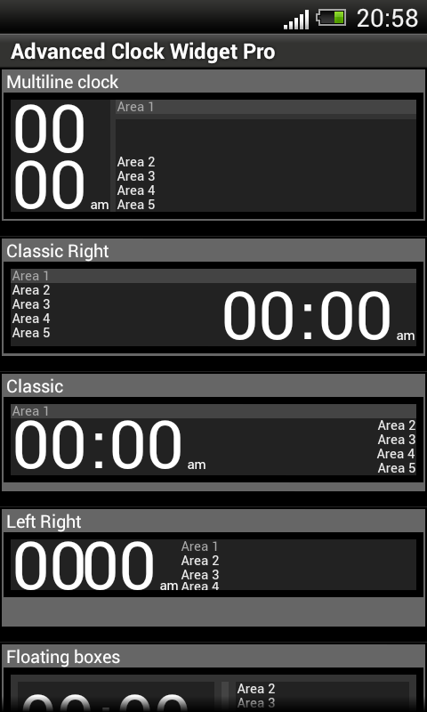 Advanced Clock Widget